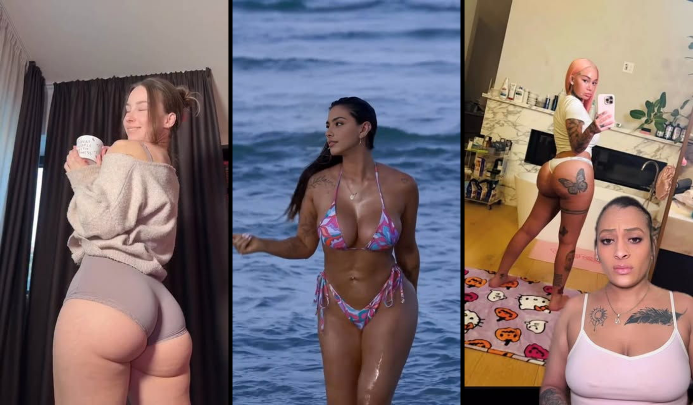 Smartphone displaying Instagram Reels and TikTok feeds with "It's okay to be you" self-acceptance content and positive mes...