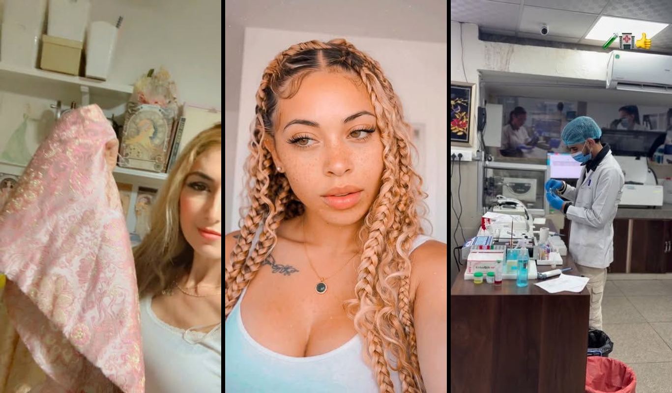 Graveyard of dead social media trend icons with new trending symbols emerging from digital mist in background