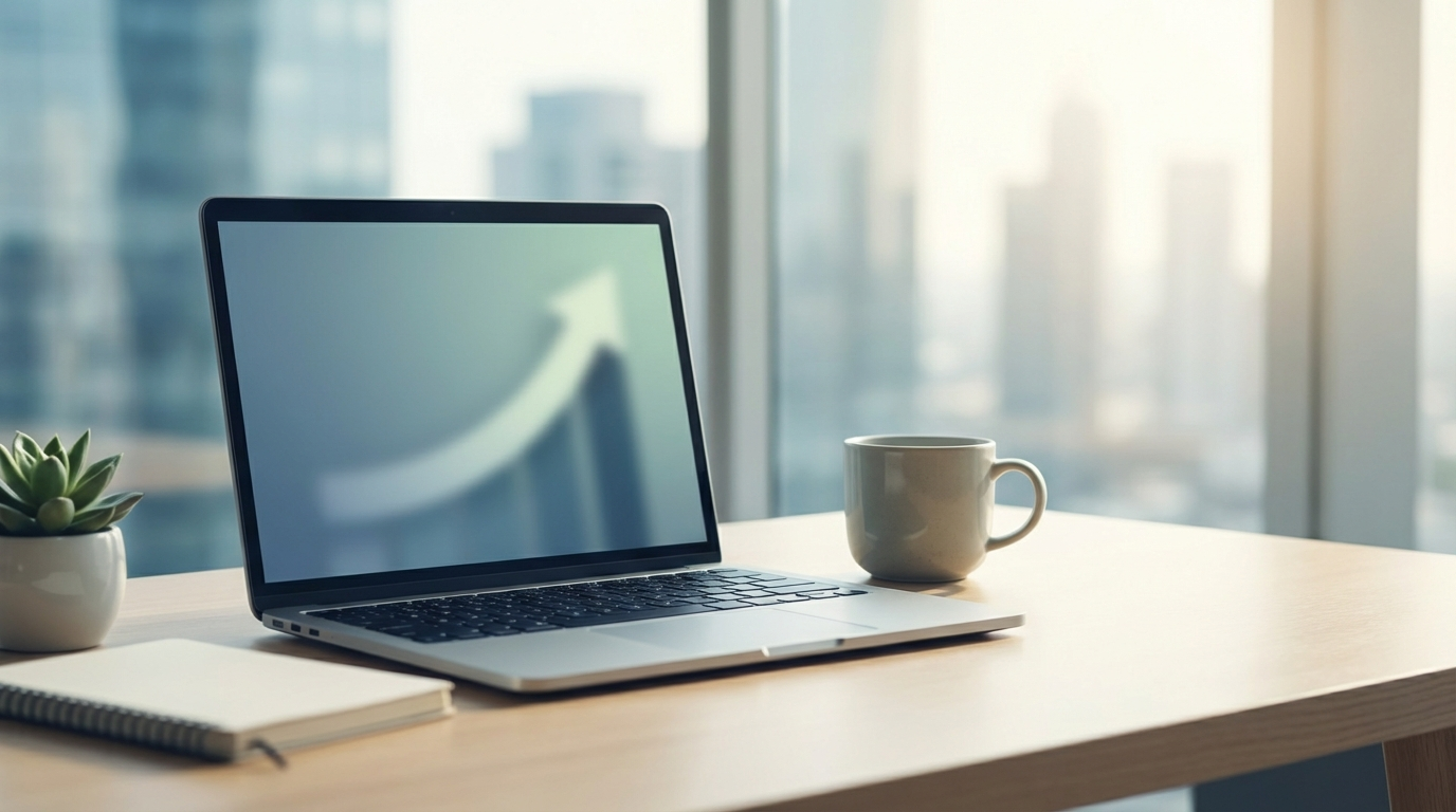 Colorful data visualization showing upward trending arrows and graphs representing emerging microtrends analysis